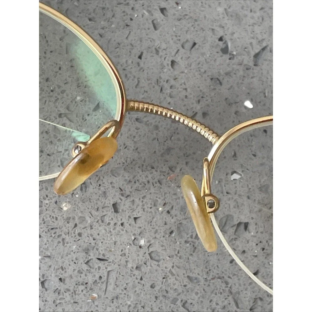 CHRISTIAN DIOR Eyeglasses Frames ONLY 49-19 01x2 Half Rim gold